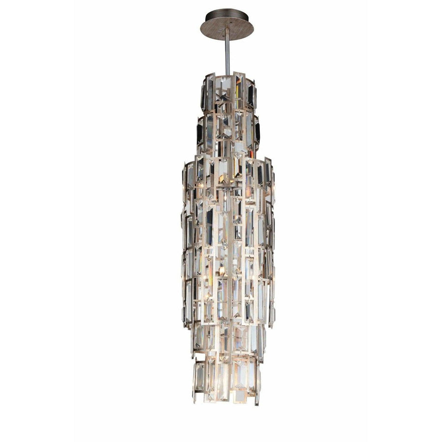 CWI Lighting Mini Chandeliers Champagne / K9 Clear Quida 7 Light Down Mini Chandelier with Champagne finish by CWI Lighting 9903P10-7-193