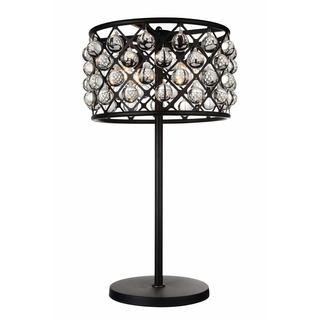 CWI Lighting Table Lamps Black / K9 Clear Renous 4 Light Table Lamp with Black finish by CWI Lighting 9862T16-4-101