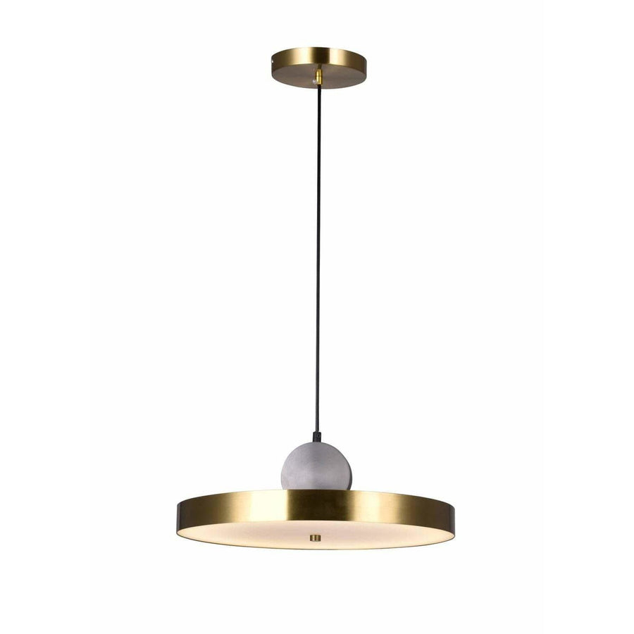 CWI Lighting Pendants Brass+Black Saleen LED Pendant with Brass+Black Finish by CWI Lighting 1156P16-625
