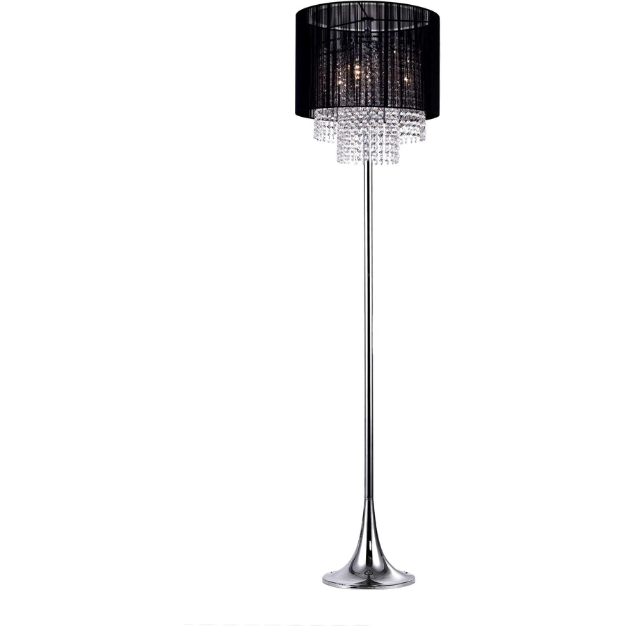 CWI Lighting Floor Lamps Chrome Sheer 3 Light Floor Lamp with Chrome finish by CWI Lighting 5003F16C(B)