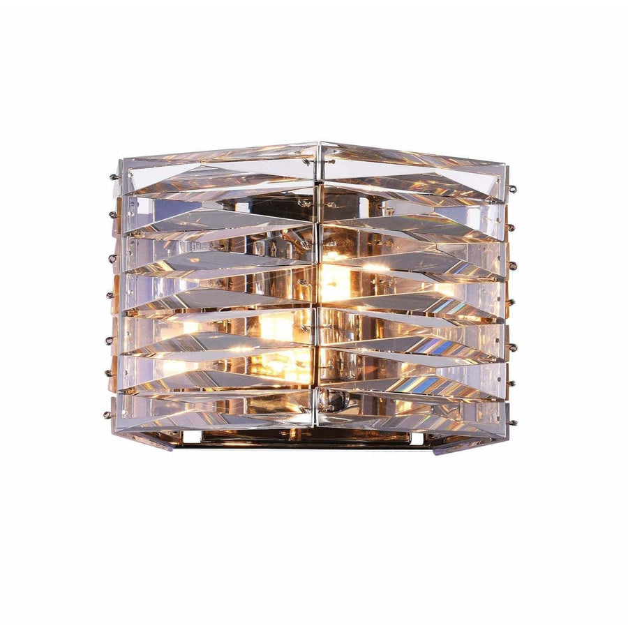 CWI Lighting Bathroom Lighting Bright Nickel / K9 Clear Squill 2 Light Vanity Light with Bright Nickel finish by CWI Lighting 5700W9-2-613