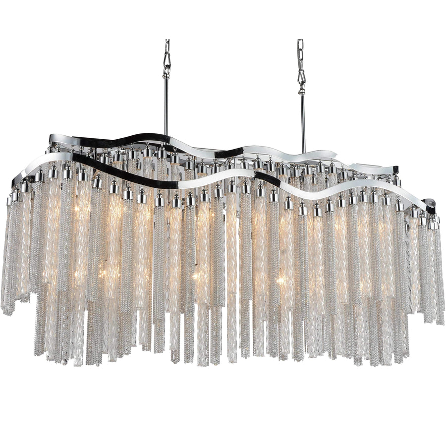 CWI Lighting Chandeliers Chrome / K9 Clear Storm 12 Light Down Chandelier with Chrome finish by CWI Lighting 5648P47C-RC