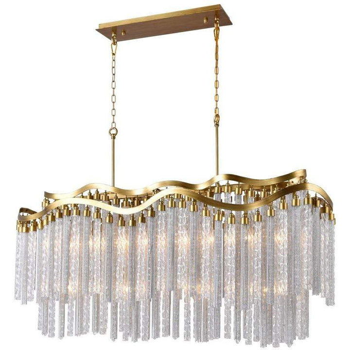 CWI Lighting Chandeliers Gold / K9 Clear Storm 12 Light Down Chandelier with Gold finish by CWI Lighting 5648P47G-RC