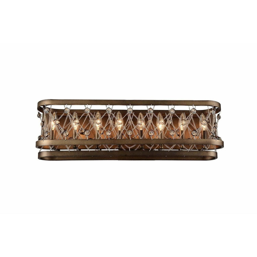 CWI Lighting Wall Sconces Speckled Bronze Tieda 8 Light Wall Sconce with Speckled Bronze finish by CWI Lighting 9907W28-8-206