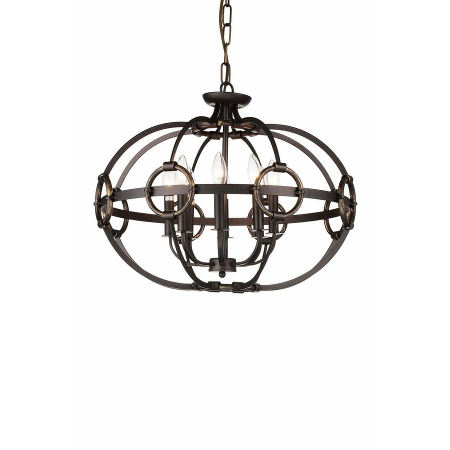 CWI Lighting Chandeliers Brushed Golden Brown Vernal 8 Light Up Chandelier with Brushed Golden Brown finish by CWI Lighting 9918P23-8-123