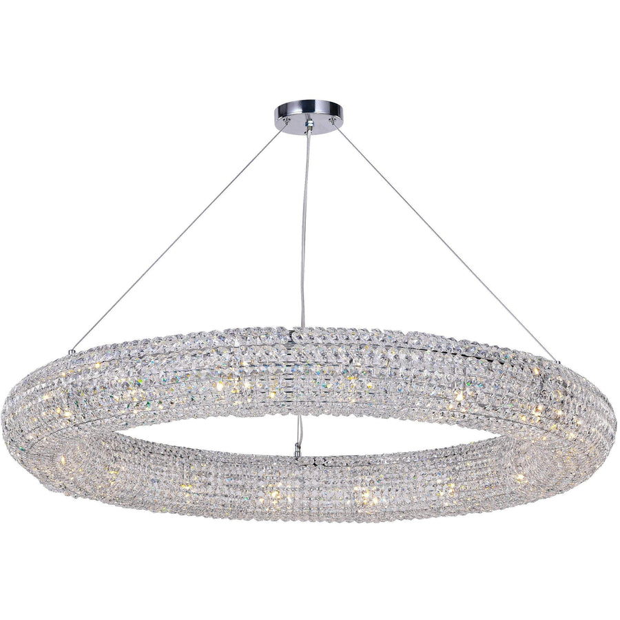 CWI Lighting Chandeliers Chrome / K9 Clear Veronique 16 Light Chandelier with Chrome Finish by CWI Lighting 1057P40-16-601