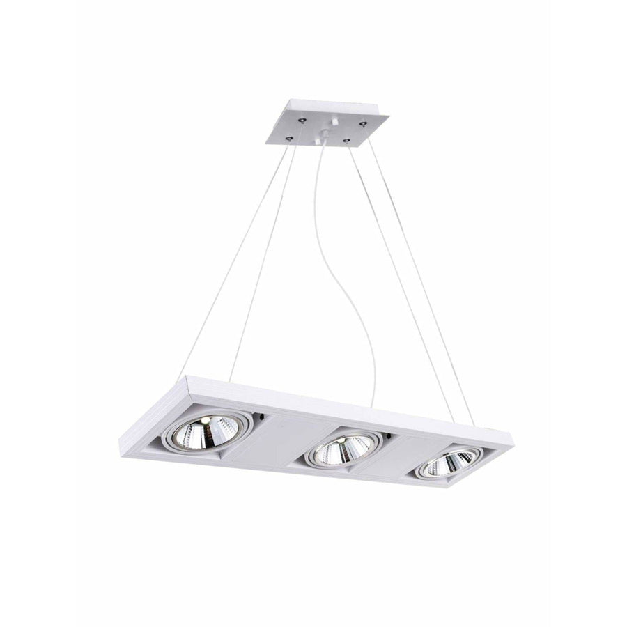 CWI Lighting Island Lighting White Wrest LED Island Chandelier with White finish by CWI Lighting 7114P29-3-103