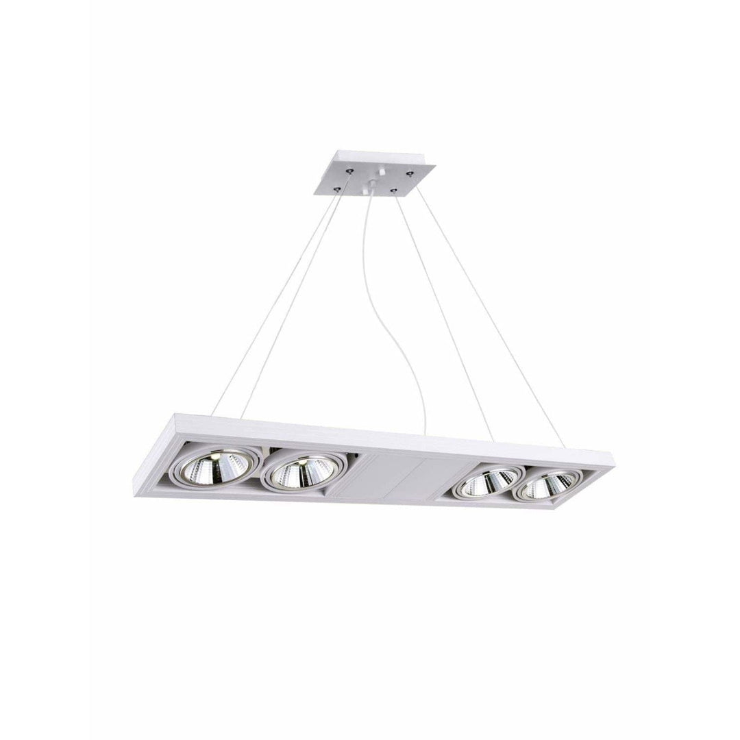CWI Lighting Island Lighting White Wrest LED Island Chandelier with White finish by CWI Lighting 7114P32-4-103