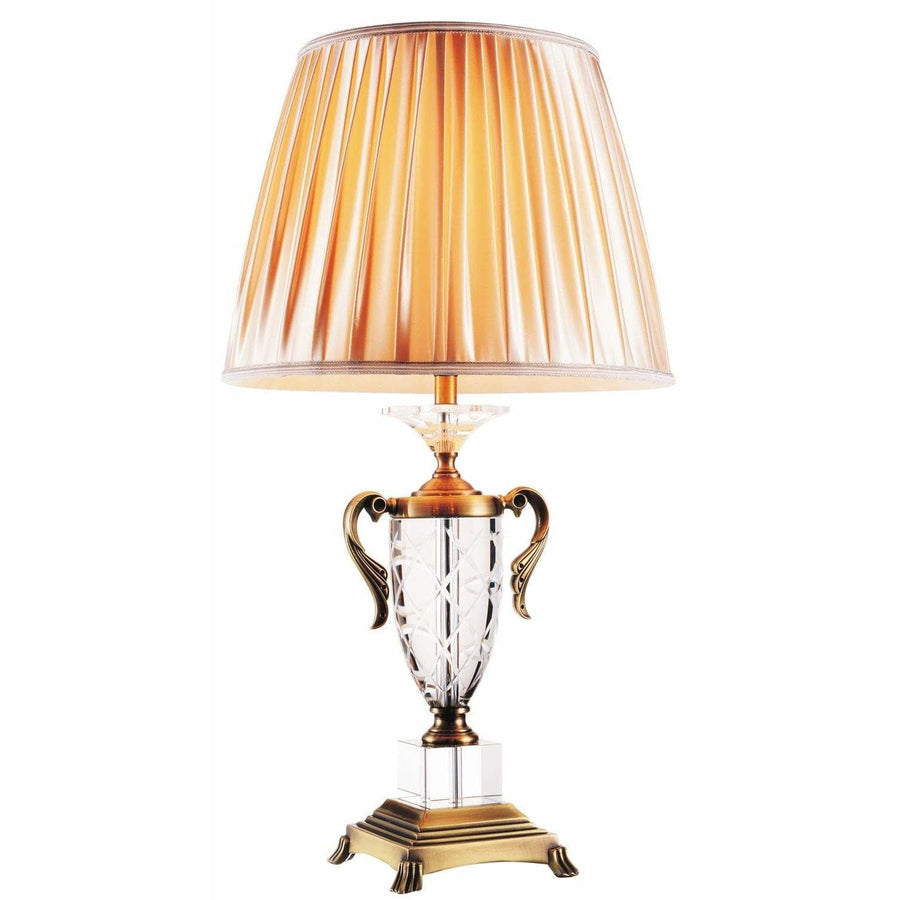 CWI Lighting Table Lamps Antique Brass Yale 1 Light Table Lamp with Antique Brass finish by CWI Lighting 5508T15AB