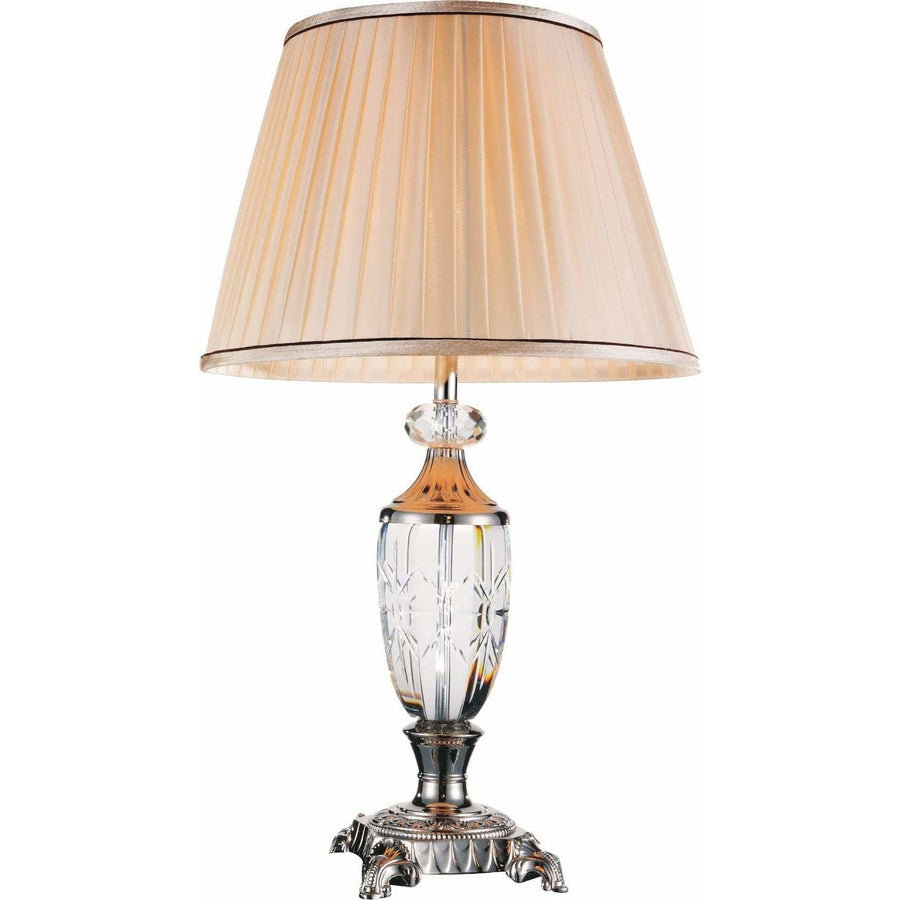 CWI Lighting Table Lamps Brushed Nickel Yale 1 Light Table Lamp with Brushed Nickel finish by CWI Lighting 5509T16BN
