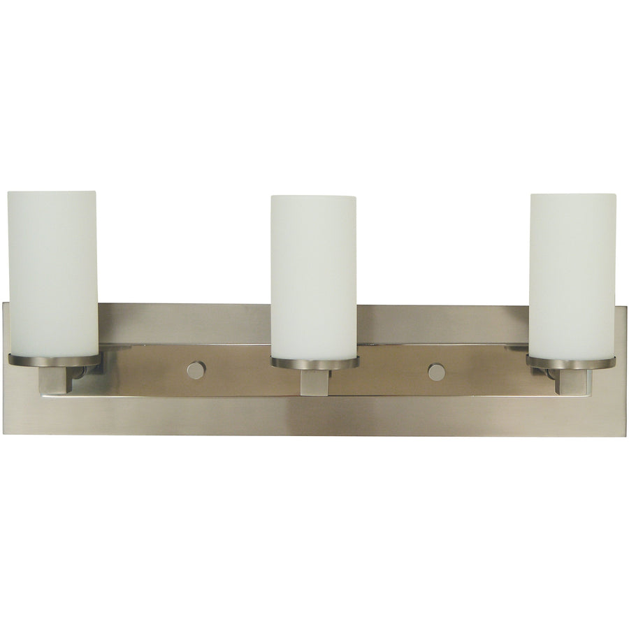 Framburg Wall Sconces Satin Pewter with Polished Nickel 3-Light Satin Pewter/Polished Nickel Mercer Sconce by Framburg 4733