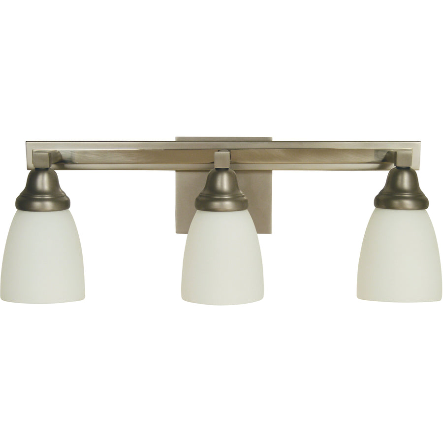 Framburg Wall Sconces Satin Pewter with Polished Nickel 3-Light Satin Pewter/Polished Nickel Mercer Sconce by Framburg 4783