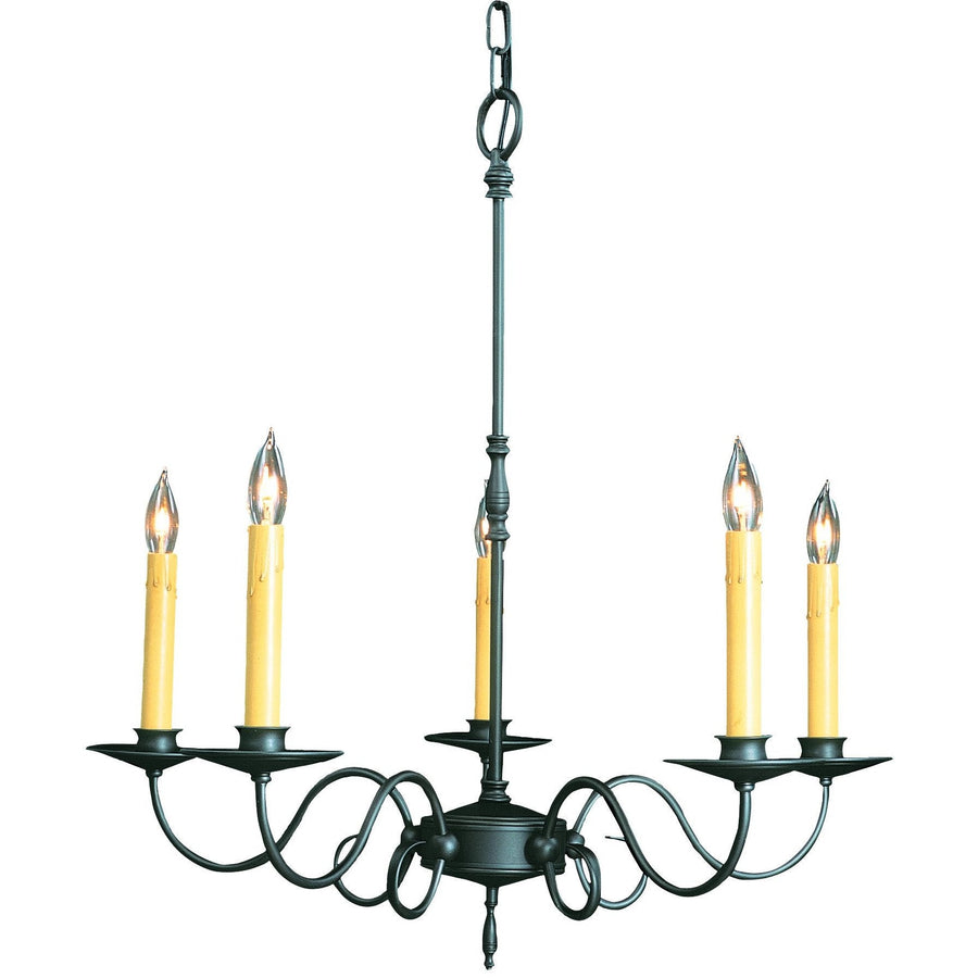 Framburg Chandeliers Charcoal 5-Light Charcoal Black Forest Dining Chandelier by Framburg 1315