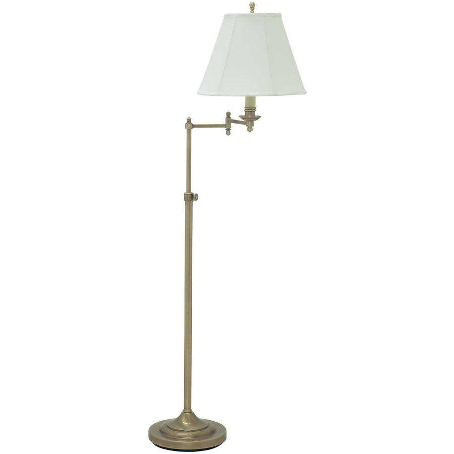 House Of Troy Floor Lamps Club Adjustable Swing Arm Floor Lamp by House Of Troy CL200-AB