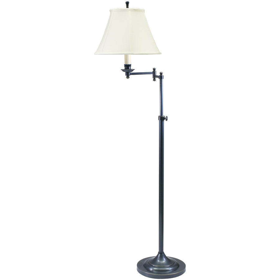 House Of Troy Floor Lamps Club Adjustable Swing Arm Floor Lamp by House Of Troy CL200-OB