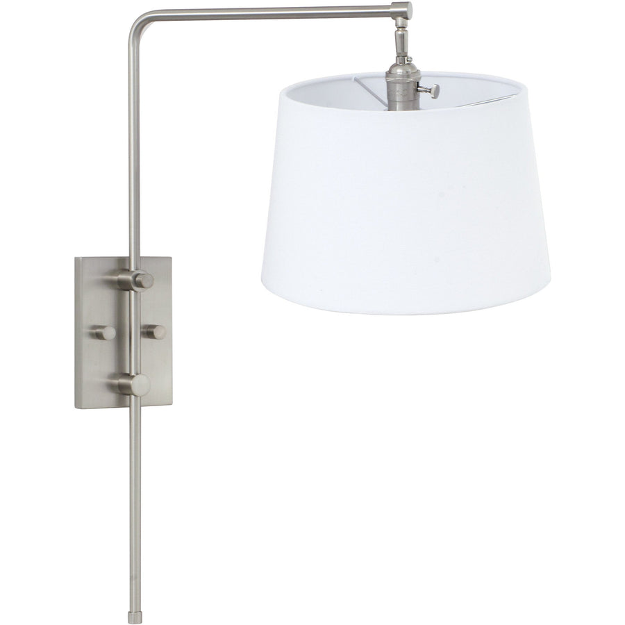 House Of Troy Wall Lamps Crown Point Adjustable Downbridge Wall Lamp by House Of Troy CR725-SN