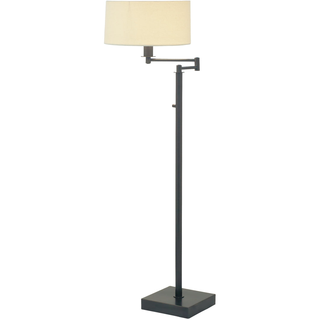 House Of Troy Floor Lamps Franklin Swing Arm Floor Lamp with Full Range Dimmer by House Of Troy FR701-OB