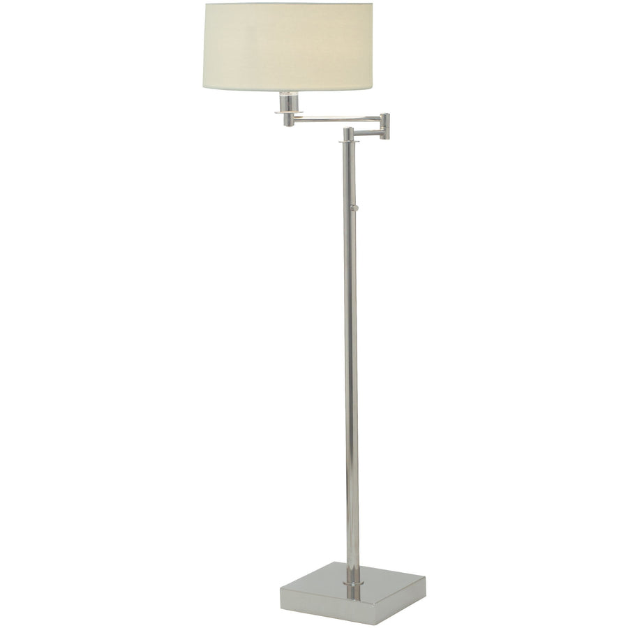 House Of Troy Floor Lamps Franklin Swing Arm Floor Lamp with Full Range Dimmer by House Of Troy FR701-PN