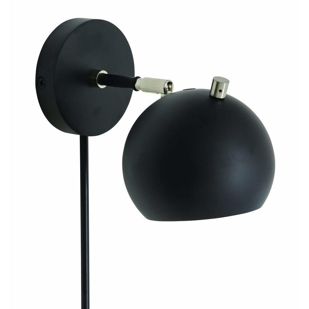 House Of Troy Wall Lamps Orwell Wall Lamp by House Of Troy OR775-BLKSN