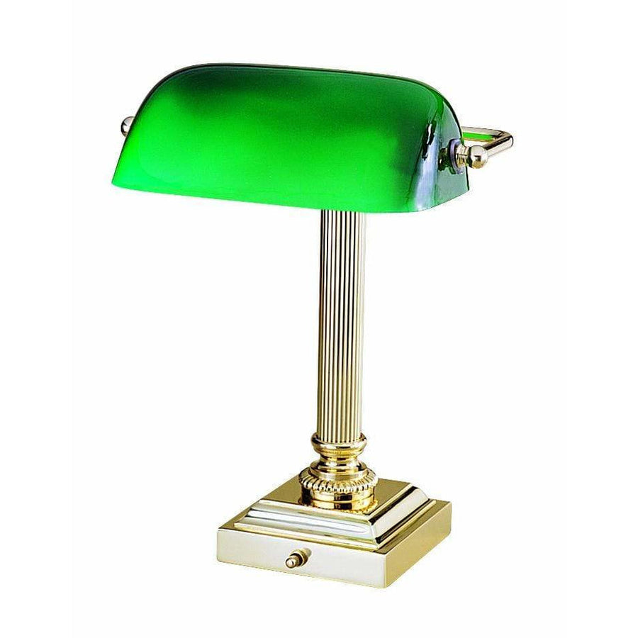 House Of Troy Table Lamps Shelburne Bankers Desk Lamp by House Of Troy DSK428-G61