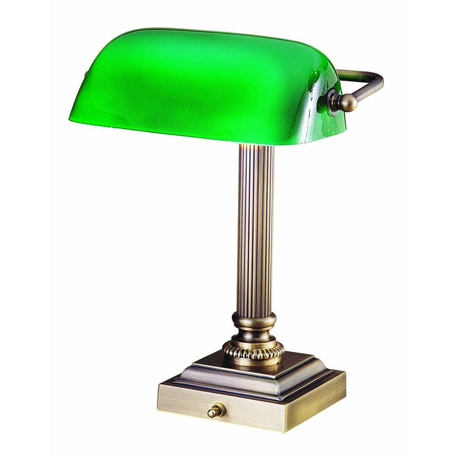 House Of Troy Table Lamps Shelburne Bankers Desk Lamp by House Of Troy DSK428-G71
