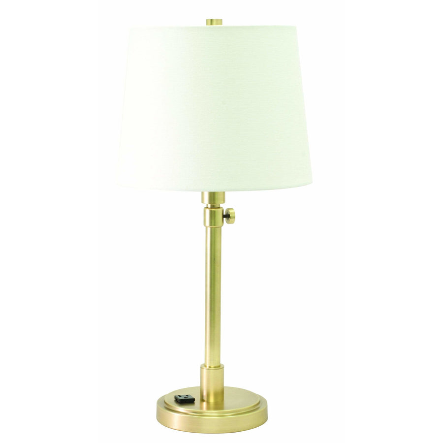 House Of Troy Table Lamps Townhouse Adjustable Table Lamp with Convenience Outlet by House Of Troy TH751-RB