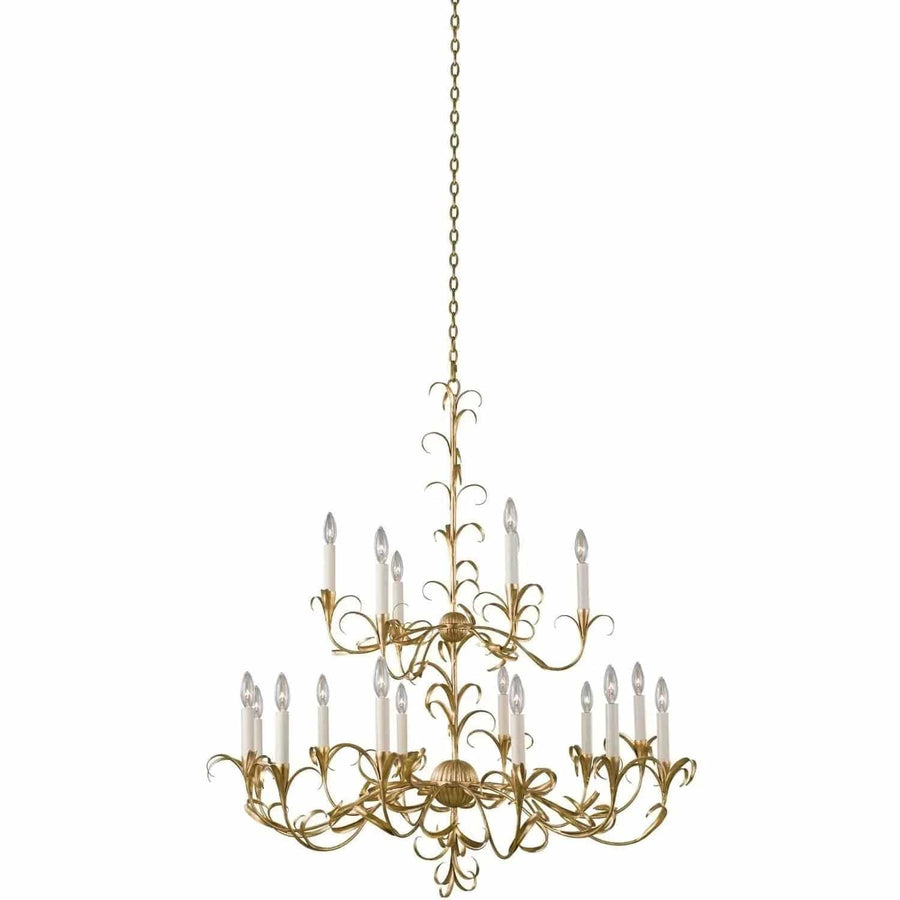 Kalco Lighting Ainsley (12+6) Light 2 Tier Chandelier 505472 Chandelier Palace