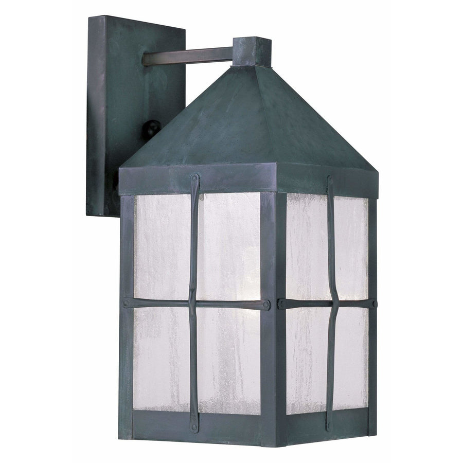 Livex Lighting Outdoor Wall Lanterns Hammered Charcoal Finish / Seeded Glass Brighton Hammered Charcoal Finish Outdoor Wall Lantern By Livex Lighting 2681-61