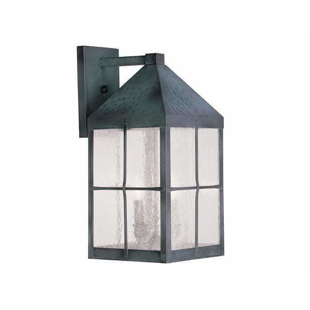 Livex Lighting Outdoor Wall Lanterns Hammered Charcoal Finish / Seeded Glass Brighton Hammered Charcoal Finish Outdoor Wall Lantern By Livex Lighting 2682-61