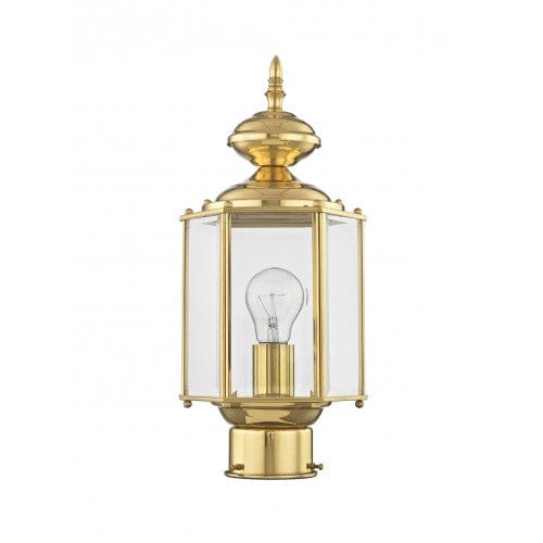 Livex Lighting Outdoor Basics Post Top Lantern 2117-02 Chandelier Palace