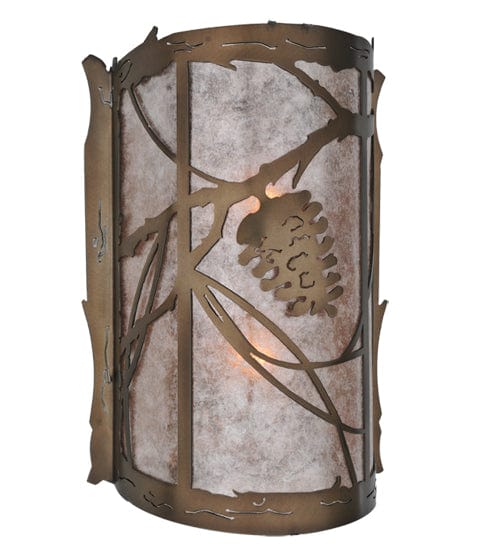 Meyda Lighting 10"W Whispering Pines Wall Sconce 108002 Chandelier Palace