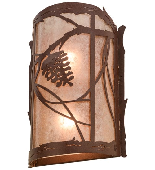 Meyda Lighting 10"W Whispering Pines Wall Sconce 136272 Chandelier Palace