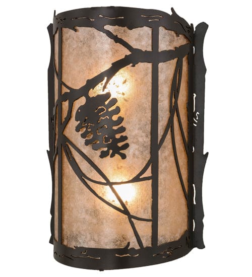 Meyda Lighting 10"W Whispering Pines Wall Sconce 157666 Chandelier Palace