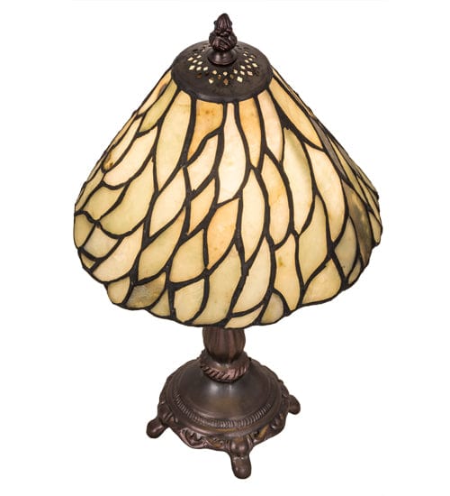 Meyda Lighting 13"H Willow Jadestone Mini Lamp 103041 Chandelier Palace