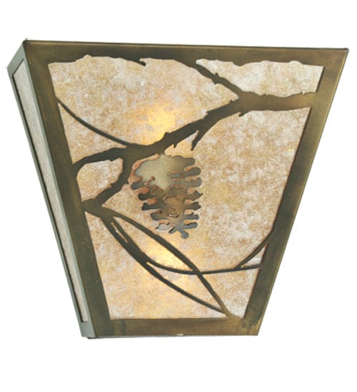 Meyda Lighting 13"W Whispering Pines Wall Sconce 52063 Chandelier Palace