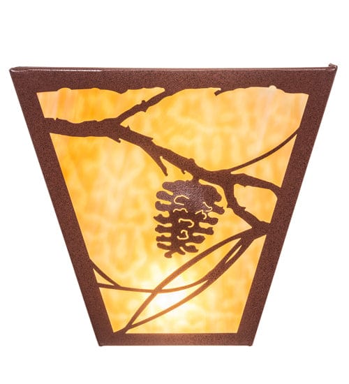 Meyda Lighting 13" Wide Whispering Pines Wall Sconce 225720 Chandelier Palace