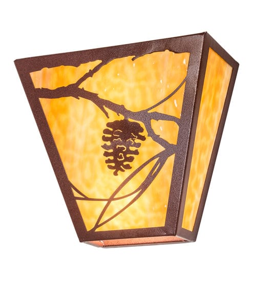 Meyda Lighting 13" Wide Whispering Pines Wall Sconce 225720 Chandelier Palace