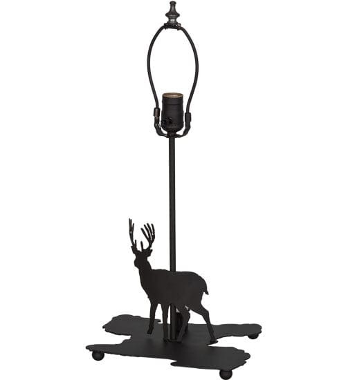 Meyda Lighting 14"H Lone Deer Double Lit Table Base 153096 Chandelier Palace