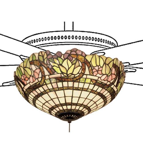 Meyda Lighting 15"W Handel Grapevine Fan Light Fixture 12706 Chandelier Palace