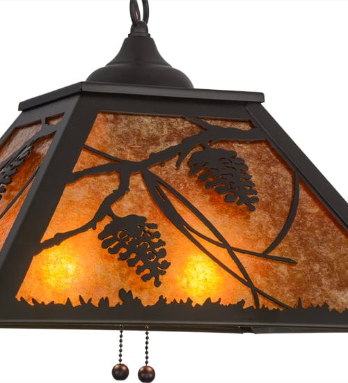 Meyda Lighting 16"Sq Whispering Pines Pendant 155142 | Chandelier Palace - Trusted Dealer