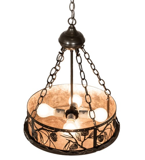 Meyda Lighting 16" Wide Whispering Pines Inverted Pendant 215902 Chandelier Palace