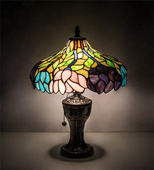 Meyda Lighting 17" High Wisteria Table Lamp 224040 Chandelier Palace