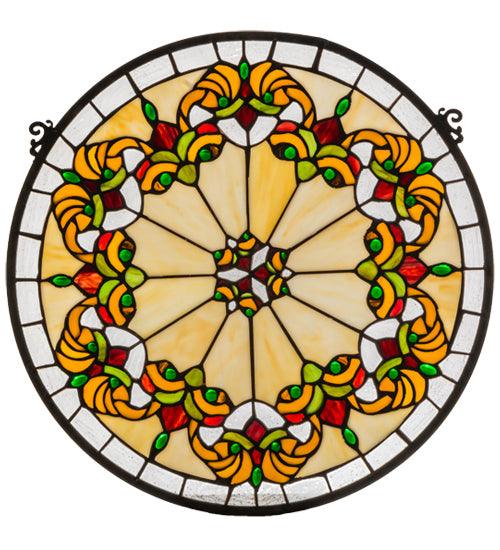 Meyda Lighting 18"W X 18"H Middleton Stained Glass Window 127115 Chandelier Palace