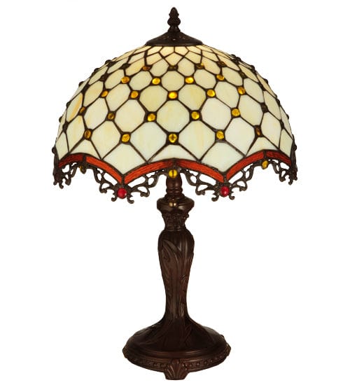 Meyda Lighting 20"H Jeweled Katherine Table Lamp 130761 Chandelier Palace