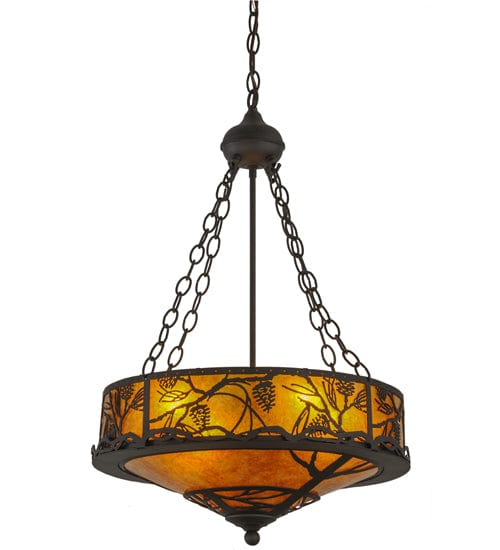 Meyda Lighting 20"W Whispering Pines Inverted Pendant 143543 | Chandelier Palace - Trusted Dealer