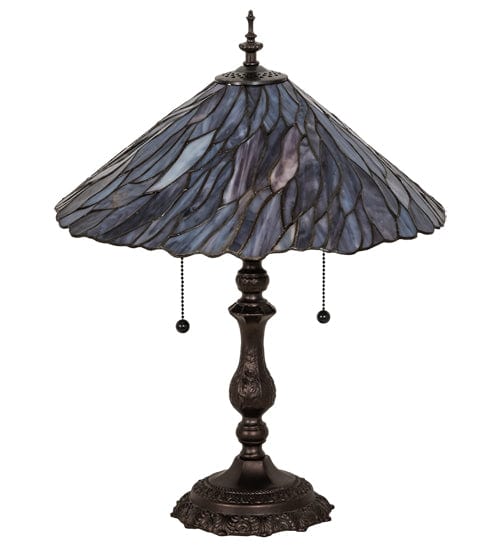 Meyda Lighting 21" High Willow Jadestone Table Lamp 218128 Chandelier Palace