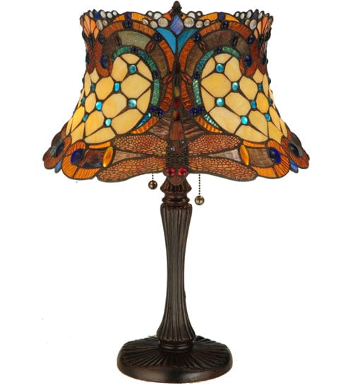 Meyda Lighting 22.5"H Hanginghead Dragonfly Table Lamp 130762 Chandelier Palace