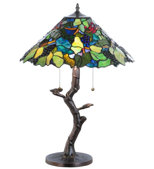 Meyda Lighting 25"H Grape Harvest Table Lamp 138583 Chandelier Palace