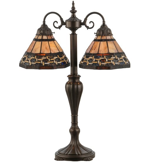 Meyda Lighting 28"H Ilona 2 LT Table Lamp 147734 Chandelier Palace