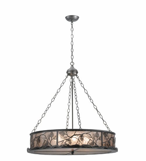 Meyda Lighting 30" Wide Whispering Pines Inverted Pendant 111316 Chandelier Palace